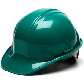 Green Cap Style 4 Point Ratchet Suspension Hard Hat
