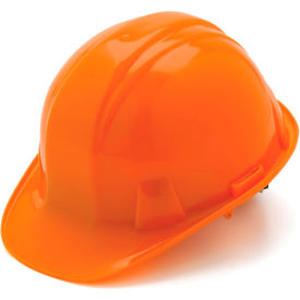 Orange Cap Style 4 Point Ratchet Suspension Hard Hat