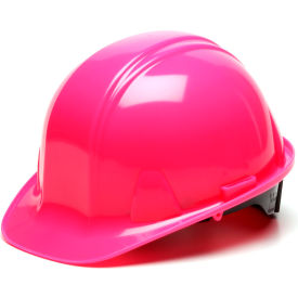 Hi Vis Pink Cap Style 4 Point Ratchet Hard Hat