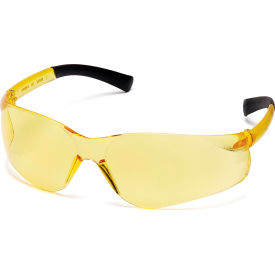 Ztek® Safety Glasses Amber Lens  Amber Frame