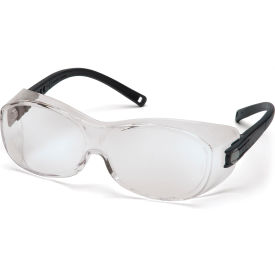 Ots® Safety Glasses Clear Anti-Fog Lens Black Temples