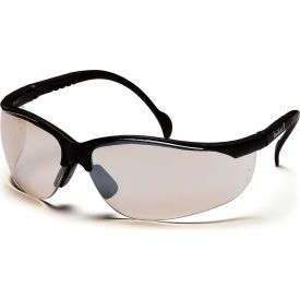 Venture Ii® Safety Glasses Io Mirror Anti-Fog Lens  Black Frame