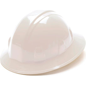 White Full Brim Style 6 Point Ratchet Suspension
