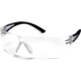 Cortez™ Safety Glasses Clear Anti-Fog Lens  Black Temples
