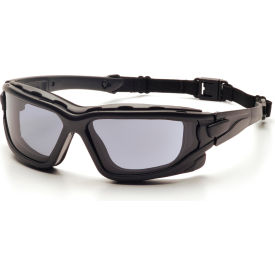 I-Force™ Safety Glasses Gray Anti-Fog Lens  Black Temples/Strap