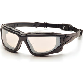 I-Force™ Safety Glasses Io Mirror Anti-Fog Lens  Black Temples/Strap