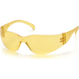 Intruder™ Safety Glasses Amber Lens  Amber Frame