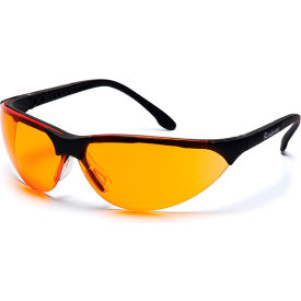 Rendezvous® Safety Glasses Orange Lens  Black Frame