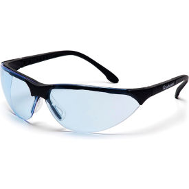 Rendezvous® Safety Glasses Infinity Blue Anti-Fog Lens  Black Frame