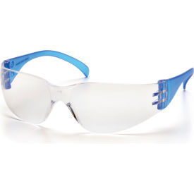Intruder™ Safety Glasses Clear Lens  Blue Temples