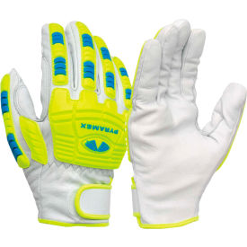 Pyramex Safety Products GL3004CWL Goat Leather Drivers Gloves - A7 Cut Impact Protect, Size Large image.