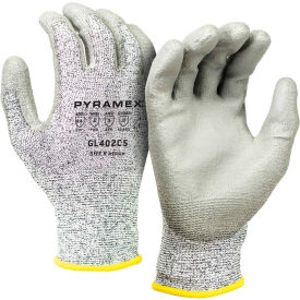Pyramex Safety Products GL402C5L Polyurethane Dipped Latex Gloves with HPPE Lining, GL402C5 Series, Size Large image.