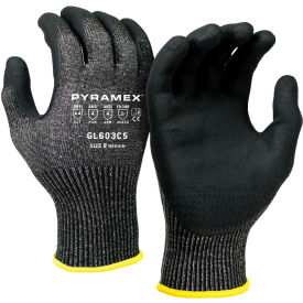 Pyramex Safety Products GL603C5M Nitrile Micro-Foam Dipped Glove, Size Medium, GL603 Series image.