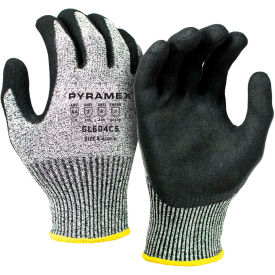 Pyramex Safety Products GL604C5L Nitrile Sandy Dipped Glove, Size Large, GL604 Series image.