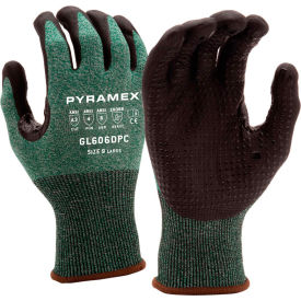 Pyramex Safety Products GL606DPCS Nitrile Gloves, 18G A3 Dots Thumb Saddle, Size Small image.