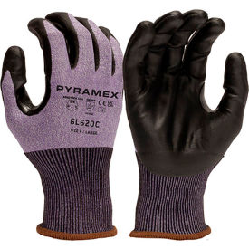 Pyramex® Cut Resistant Gloves Micro Foam Nitrile Coated ANSI A4 L Gray/Purple