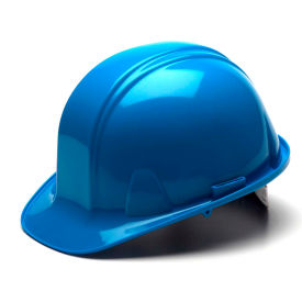 SL Series Hard Hat, Light Blue, Standard Shell 4-Point Snap Lock Suspension - Pkg Qty 16