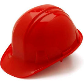 Red Cap Style 4 Point Ratchet Suspension Hard Hat - Pkg Qty 16
