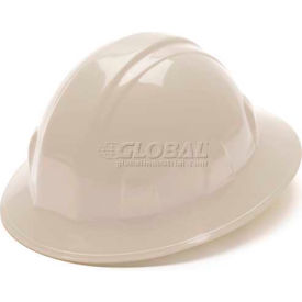 Pyramex Safety Products HP24110 White Full Brim Style 4 Point Ratchet Hard Hat image.