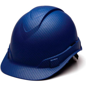 Ridgeline Cap Style Hard Hat, Matte Blue Pattern, 4-Point Ratchet Suspension - Pkg Qty 16
