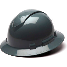 Pyramex Safety Products HP54113 Ridgeline Full Brim Hard Hat, Slate Gray, 4-Point Ratchet Suspension image.
