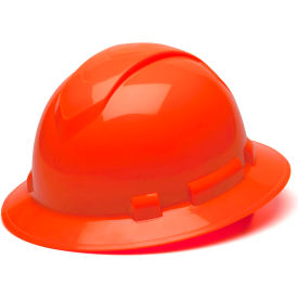 Pyramex Safety Products HP54141 Ridgeline Full Brim Hard Hat, Hi-Vis Orange, Full Brim 4-Point Ratchet Suspension image.