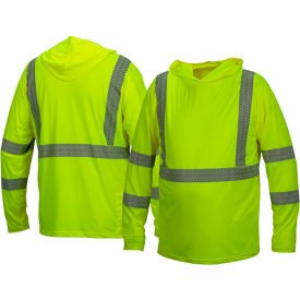 Pyramex® RLPH1 Long Sleeve Pullover Hoodie with UV Protection Class 3 L Hi-Vis Lime