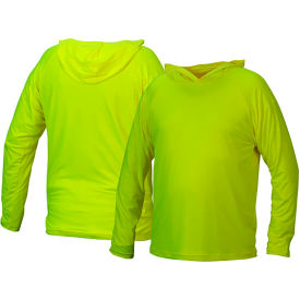 Pyramex® RLPH1NS Long Sleeve Pullover Hoodie with UV Protection 5XL Hi-Vis Lime