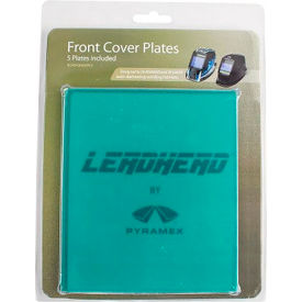 Pyramex® Front Cover Plate For WHAD60 & WHAM30 Helmets 4-5/8""L x 5-3/8""W Clear Pack of 5