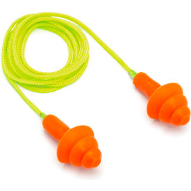 Pyramex Safety Products RP3001 Corded Reusable Earplugs - Pkg Qty 50 image.