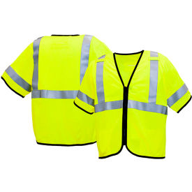 Pyramex® RVZ53FR Type R Class 3 Flame Resistant Vest S Hi-Vis Lime