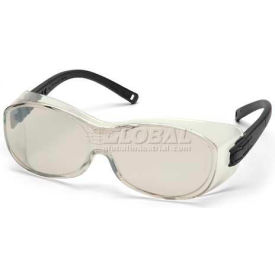 Pyramex Safety Products S3580SJ Ots® Safety Glasses Io Mirror Lens , Black Temples image.