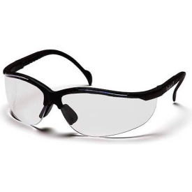 Pyramex Safety Products SB1810S Venture II® Safety Glasses Clear Lens , Black Frame image.