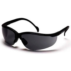 Pyramex Safety Products SB1820ST Venture Ii® Safety Glasses Gray Anti-Fog Lens , Black Frame image.