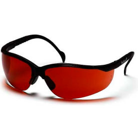 Pyramex Safety Products SB1835S Venture Ii® Safety Glasses Sun Block Bronze Lens , Black Frame image.