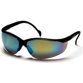 Pyramex Safety Products SB1890S Venture Ii® Safety Glasses Gold Mirror Lens , Black Frame image.
