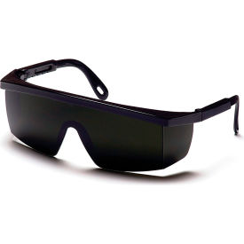 Pyramex® Integra® Safety Glasses Anti-Fog Shade 5.0 IR Green Lens/Black Frame