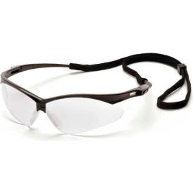 Pyramex Safety Products SB6310SP Pmxtreme™ Safety Glasses Clear Lens , Black Frame & Cord image.