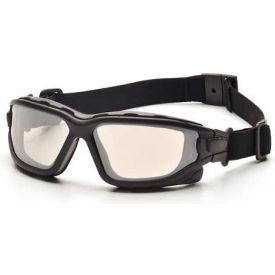 Pyramex Safety Products SB7080SDT I-Force™ Safety Glasses Io Mirror Anti-Fog Lens , Black Temples/Strap image.