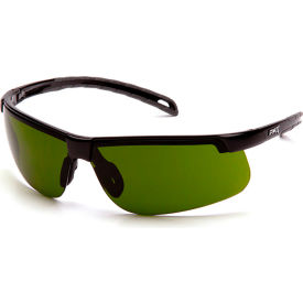 Pyramex® Ever-Lite® Safety Glasses Anti-Fog Shade 3.0 IR Green Lens/Black Frame