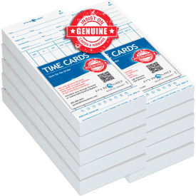 Pyramid Time Systems™ Time Card For Model 3800 Auto Totaling Time Clock Pack of 1000