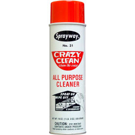 PLZ AEROSCIENCE CORP SW031 Sprayway® Crazy Clean All Purpose Cleaner, 20 oz. Aerosol Spray - SW031 image.