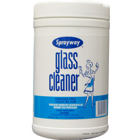 PLZ AEROSCIENCE CORP SW933 Sprayway Glass Cleaner Wipes, 40 Wipes/Can - SW933 image.
