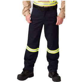 Big Bill Heavy Work Pants Reflective Material Flame Resistant 30W x 30L Navy