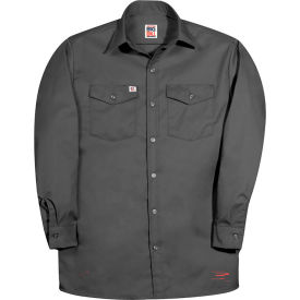 CODET NEWPORT CORP 147-R-CHA-XL Big Bill Premium Long-Sleeve Button Down Work Shirt, XL, Gray image.