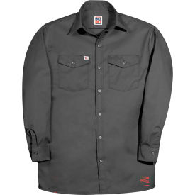 CODET NEWPORT CORP 147-T-CHA-L Big Bill Premium Long-Sleeve Button Down Work Shirt, L Tall, Gray image.