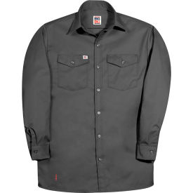 CODET NEWPORT CORP 147-T-CHA-M Big Bill Premium Long-Sleeve Button Down Work Shirt, M Tall, Gray image.