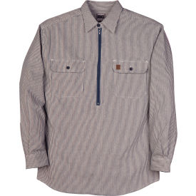 CODET NEWPORT CORP 183-T-RAY-XL Big Bill Hickory Half-Zip Pull-Over Long Sleeve Shirt, XL Tall, Gray image.