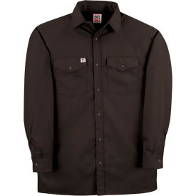 CODET NEWPORT CORP 247-R-BLK-M Big Bill Snap Button Down Long Sleeve Work Shirt, M, Black image.