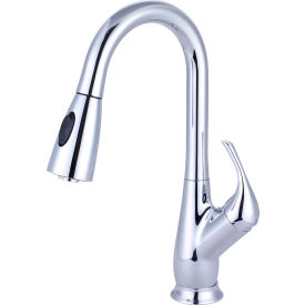 PIONEER INDUSTRIES INC 2LG250 Pioneer Legacy 2LG250 Single Lever Pull-Down Kitchen Faucet PVD Brushed Nickel image.